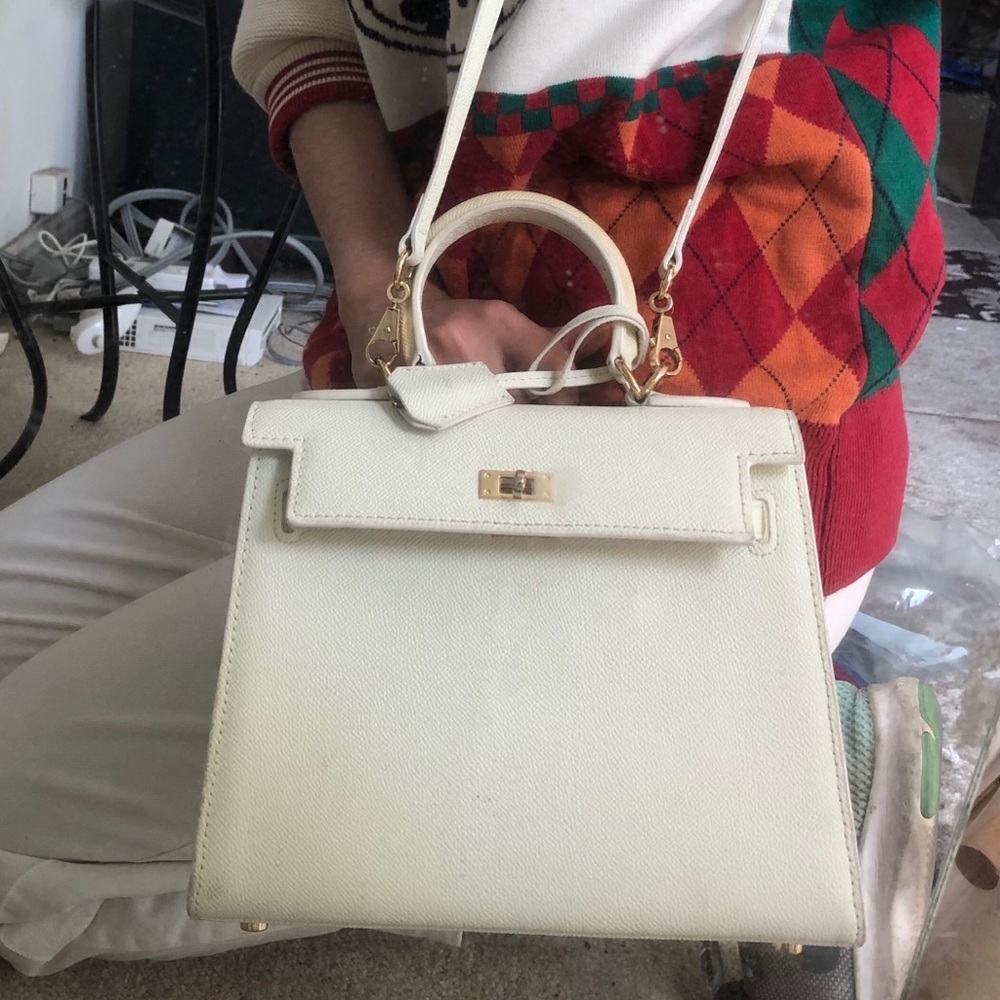 Unbranded Faux-leather, White Box Crossbody Purse - Picture 7 of 7
